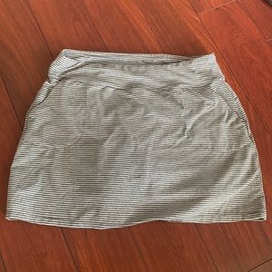 Skort with spandex shorts underneath
